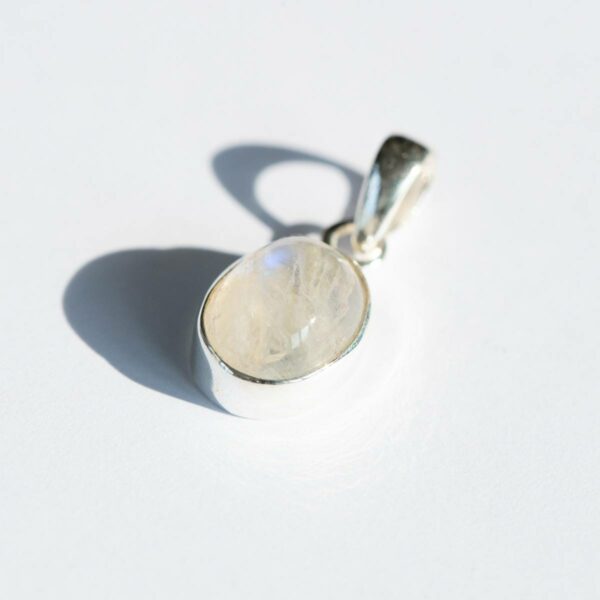 Regebogen Mondstein weisser Labradorit silberschmuck