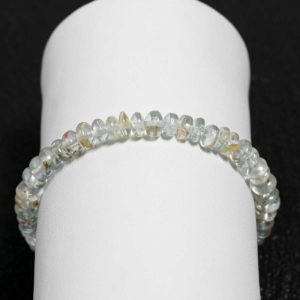 Aquamarin Armband 5x4 mm.