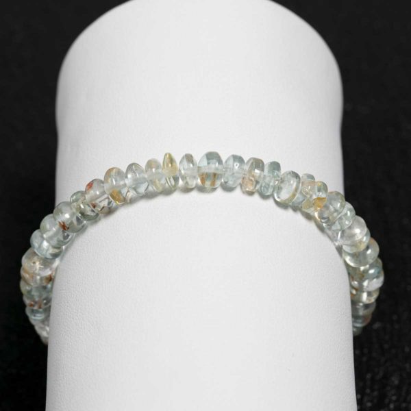 Aquamarin Armband 5x4 mm.