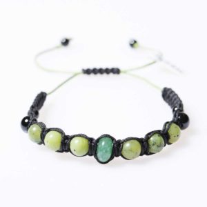 Nephrit Shamballa Armband