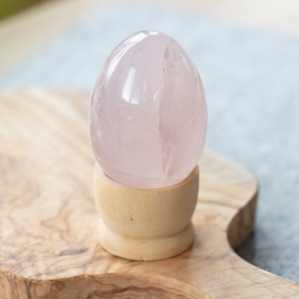 Rosenquarz Ei Ostern Ostergeschenk