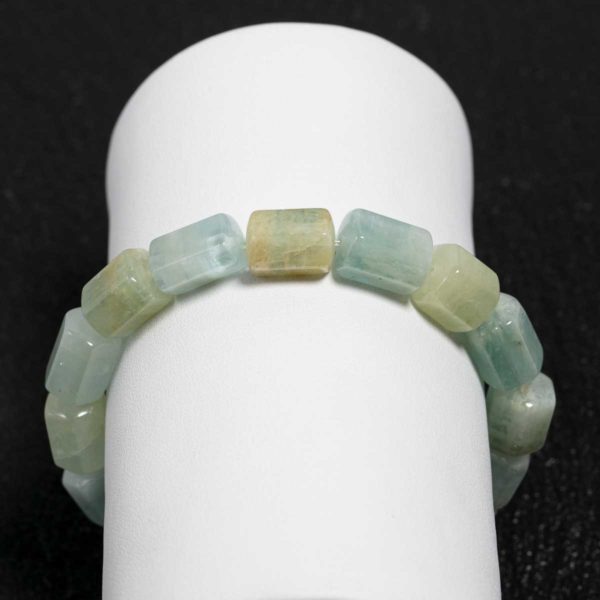 Aquamarin Armband 7 x 10 mm