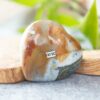 Dendritenachat mit Jaspis Herz