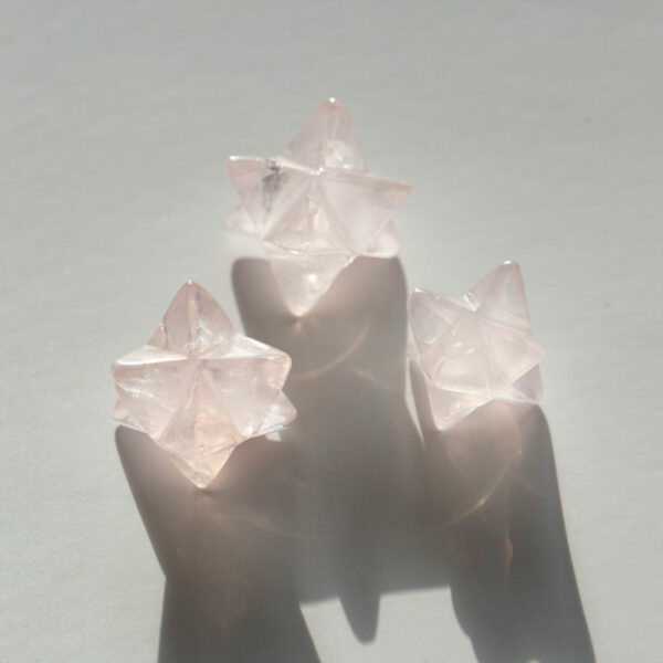 Merkaba Rosenquarz Stern