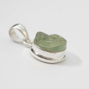 Prehnit Edelstein Silberanhänger Kettenanhänger Steinschmuck