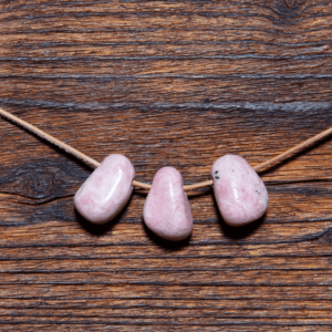Rhodochrosit Trommelstein Gebohrt 20 mm