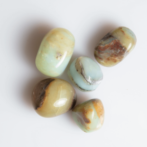 Andenopal Peru Blau Trommelstein 20-30 mm