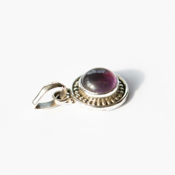 Amethyst Boho Silberanhänger