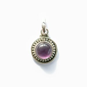 Amethyst Boho Silberanhänger