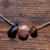 Sardonyx Trommelstein gebohrt 15-20 mm