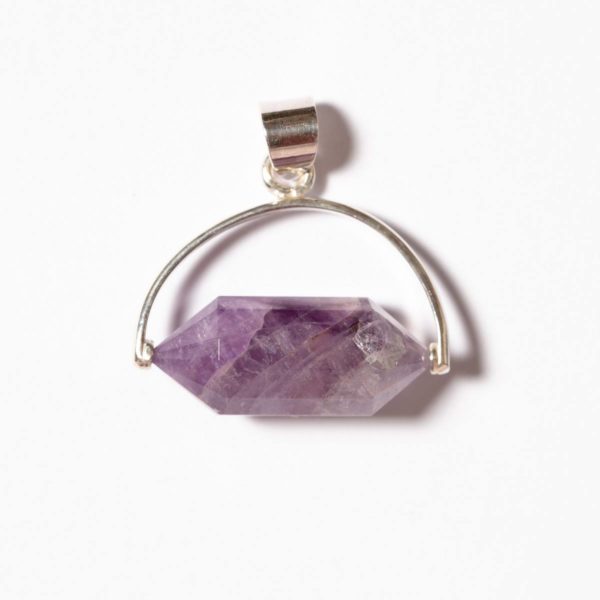 Amethyst Doppelspitze Horizontal