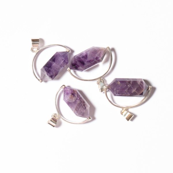 Amethyst Doppelspitze Horizontal