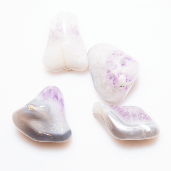 Achat mit Amethyst Brasilien Trommelstein 25-30 mm