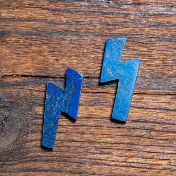 Lapis Lazuli Blitz gebohrt 40-45mm