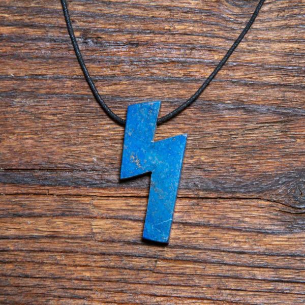 Lapis Lazuli Blitz gebohrt 40-45mm