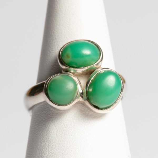 Silberring mit Chrysopras