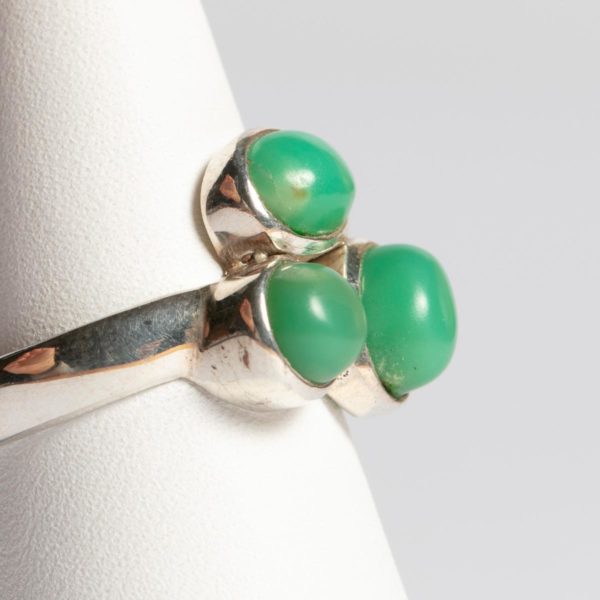 Silberring mit Chrysopras