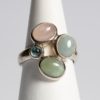 Silberring mit Aquamarin, Morganit