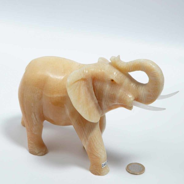 Orangen Calcit Elefant