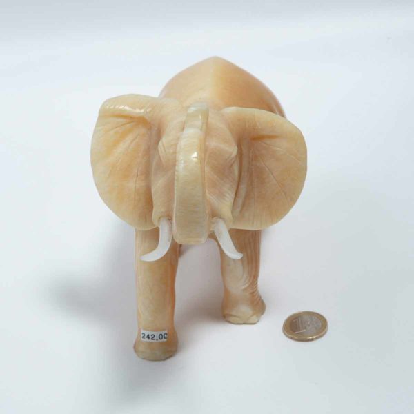 Orangen Calcit Elefant