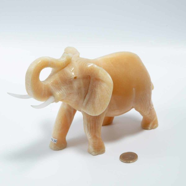 Orangen Calcit Elefant