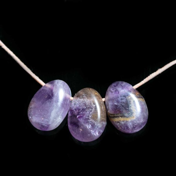 Amethyst Trommelstein Anhänger 20-25 mm