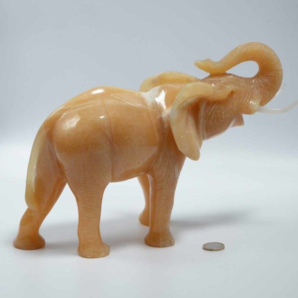 Orangen Calcit Elefant