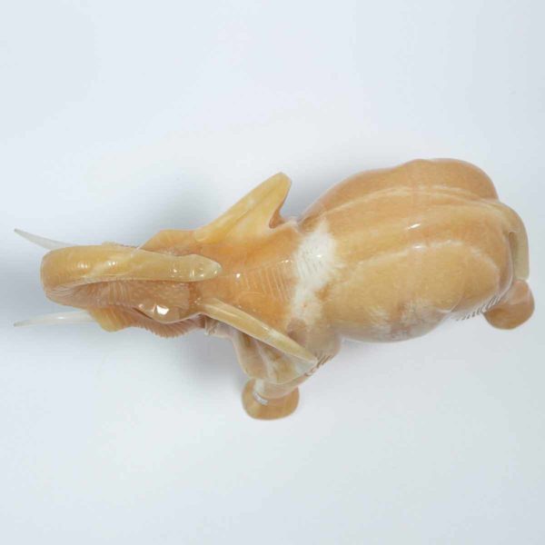 Orangen Calcit Elefant