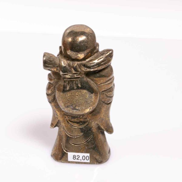 Pyrit happy Buddha Grösse 4,4x3,2x9,2 cm Maße: 270 gram