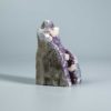 Amethyst mit Calcit Druse Uruguay