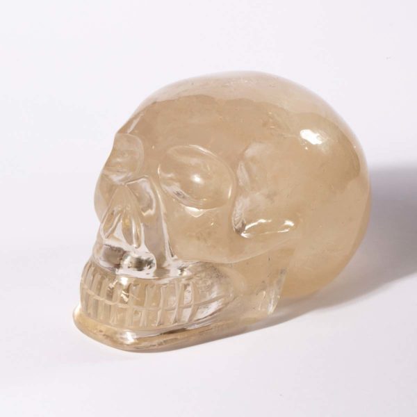 Totenkopf aus Citrin