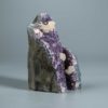 Amethyst mit Calcit Druse Uruguay