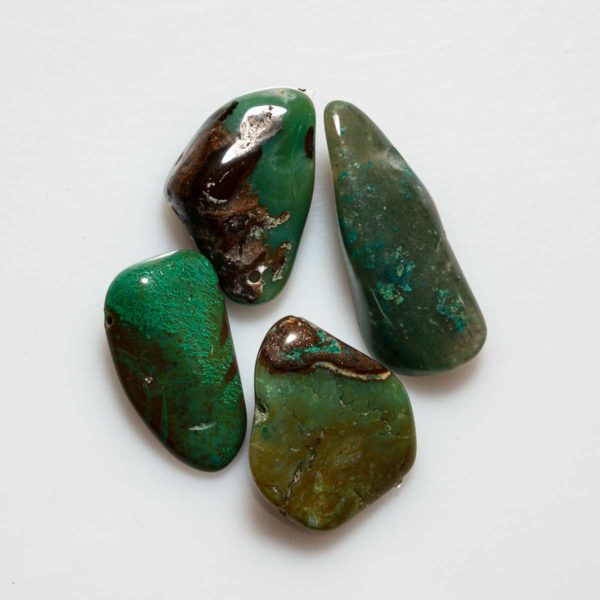 Chrysokoll-Chalcedon -Gem Silica Trommelstein Anhänger 35-50 mm