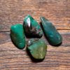 Chrysokoll-Chalcedon -Gem Silica Trommelstein Anhänger 35-50 mm