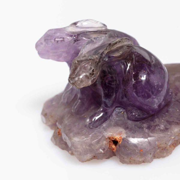 Ametrin Hasen Grösse : 8,6x9,8x6,1 cm Maße: 508 gram