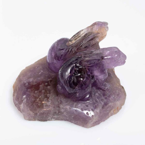 Ametrin Hasen Grösse : 8,6x9,8x6,1 cm Maße: 508 gram