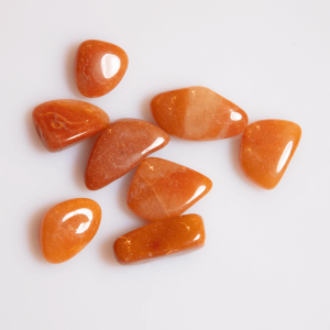 Orangenaventurin Brasilien Trommelstein 20 mm