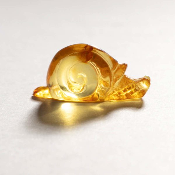 Schnecke aus Bernstein