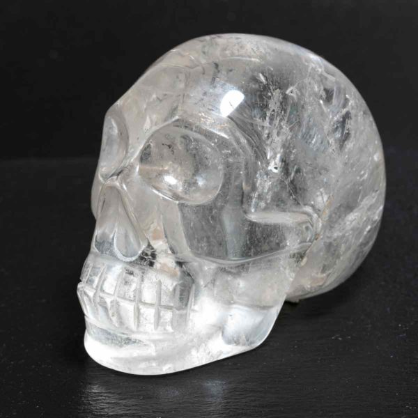 Bergkristall Totenkopf 4,5x8,5 cm, 430 gram