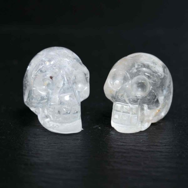 Bergkristall Totenkopf Mini 1,6x2,5cm, 11 gram