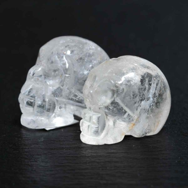 Bergkristall Totenkopf Mini 1,6x2,5cm, 11 gram