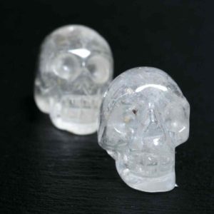 Bergkristall Totenkopf Mini 1,6x2,5cm, 11 gram