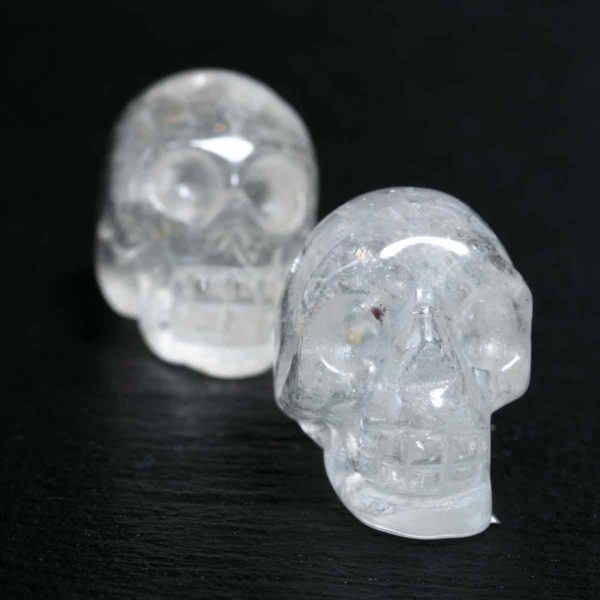 Bergkristall Totenkopf Mini 1,6x2,5cm, 11 gram